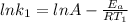 ln k_{1} = ln A - \frac{E_{a} }{RT_{1} }