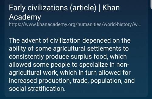 What caused population growth in early civilization?