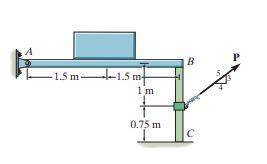 *8–52. beam ab has a negligible mass and thickness, and supports the 200-kg uniform block. it is pin