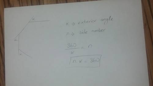 What is the sum of the exterior angles of any polygon