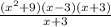 \frac{(x^2+9)(x-3)(x+3)}{x+3}