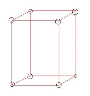 Which three-dimensional figure has half the number of vertices as the rectangular prism?