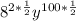 8^{2*\frac{1}{2}}y^{100*\frac{1}{2}