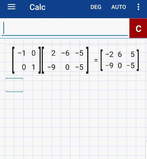 Use matrices to determine the vertices of the reflected figure. then graph the image and the pre-ima