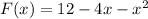 F(x)=12-4x-x^2