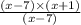 \frac{(x - 7)\times (x + 1)}{(x - 7)}