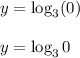 y=\log_3(0)\\\\y=\log_30