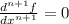 \frac{d^{n+1}f}{dx^{n+1}} = 0