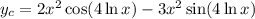 y_c=2x^2\cos(4\ln x)-3x^2\sin(4\ln x)