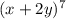 (x + 2y)^7