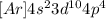 [Ar]4s^23d^{10}4p^4