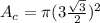 A_c=\pi (3\frac{\sqrt{3}}{2})^{2}