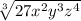 \sqrt[3]{27x^2y^3z^4}