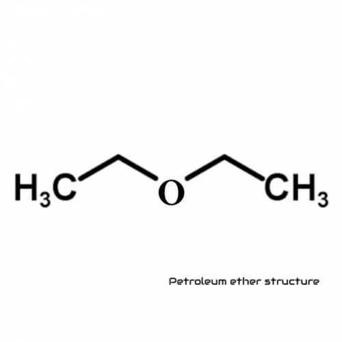 Does anyone know thestructure of petroleum ether?  i've tried chemfinder and it has nostructure.