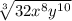 \sqrt[3]{32x^8y^{10}}