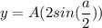 y = A(2sin(\dfrac{a}{2}))