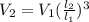 V_2=V_1( \frac{l_2}{l_1} )^{3}