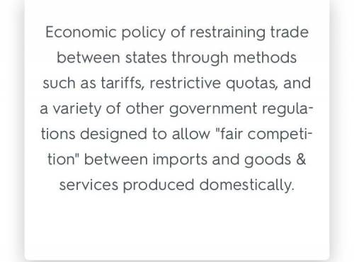 Which of the following are forms of protectionism?
