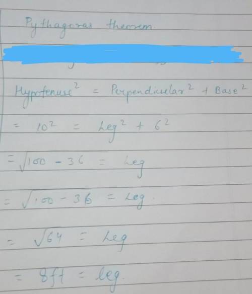 What’s the missing value (using the pythagorean theorem)