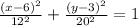 \frac{(x - 6)^{2} }{12^{2}} + \frac{(y - 3)^{2} }{20^{2}} = 1