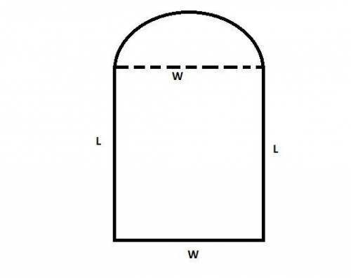 Anorman window is constructed by adjoining a semicircle to the top of an ordinary rectangular. find