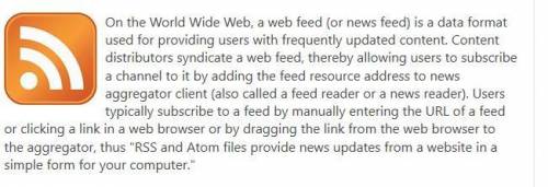 Ineed  on this question , what is web feed ?