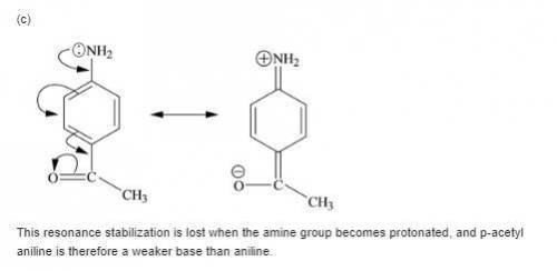 Each of the following is a much weaker base than aniline. present a resonance argument to explain th