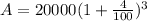 A=20000(1+\frac{4}{100})^3