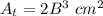 A_t=2B^3 \ cm^2