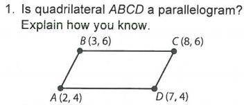 Module 10 coordinate proof using slope and distance answers is quadrilateral abcd a parallelogram?