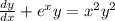 \frac{dy}{dx} +e^x y = x^2 y^2