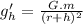 g'_h=\frac{G.m}{(r+h)^2}