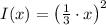 I(x) = \left(\frac{1}{3}\cdot x \right)^{2}
