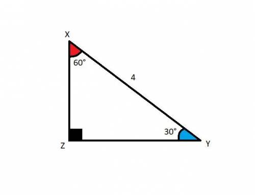Given right triangle xyz, what is the value of tan(y)?  one-half startfraction startroot 3 endroot o