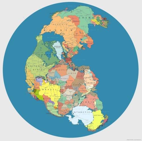Where does greenland fit into pangaea?