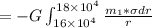 =-G\int_{16\times 10^4}^{18\times 10^4} \frac{m_1 *\sigma dr}{r}