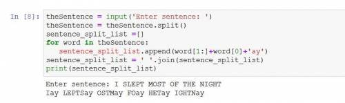 Your program assignment write a program that reads a sentence as input and converts each word to pi