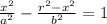 \frac{x^2}{a^2}-\frac{r^2-x^2}{b^2}=1
