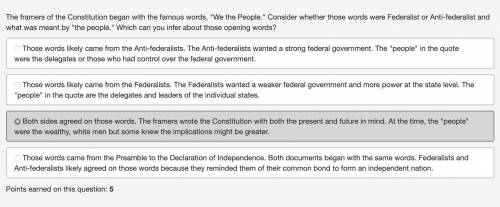 The framers of the constitution began with the famous words, we the people. consider whether those