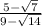 \frac{5-\sqrt{7} }{9-\sqrt{14} }
