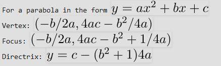 Find the coordinates of the focus and equation of the directrix for the parabola given by y2 = −4x.
