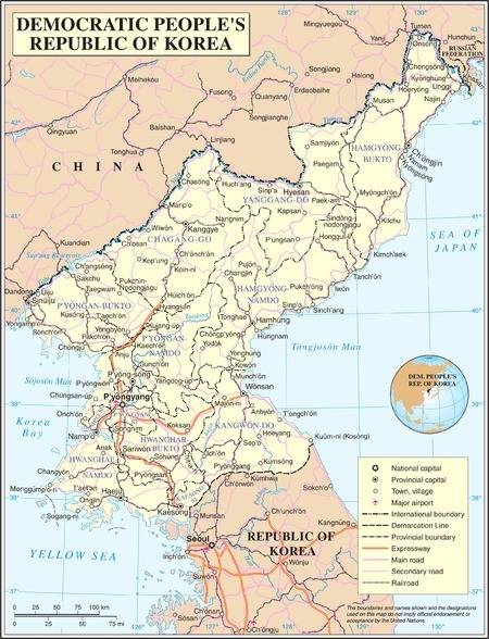 What three bodies of water border north korea?  1. philippine sea 2. yellow sea 3. sea of japan 4. p