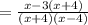 =\frac{x-3(x+4)}{(x+4)(x-4)}