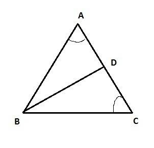 In ∆abc shown below, ∡bac is congruent to ∡bca. given:  base ∡bac and ∡acb are congruent. prove:  ∆a