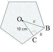Aregular pentagon is shown. what is the measure of the radius, c, rounded to the nearest hundredth?