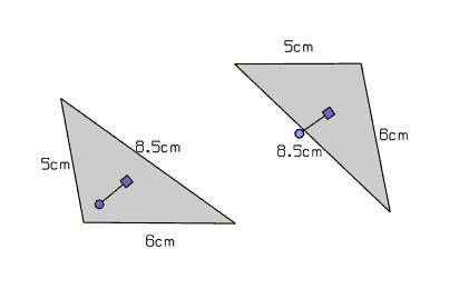 Can you construct a triangle that has side lengths 5cm, 5cm, and 10cm?  yes or no