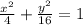 \frac{x^2}{4}+\frac{y^2}{16}=1