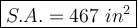 \large\boxed{S.A.=467\ in^2}