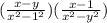 (\frac{x-y}{x^2-1^2})(\frac{x-1}{x^2-y^2} )