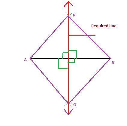 Which of the following best describes a line?  a. the set of all points in a plane that are equidist